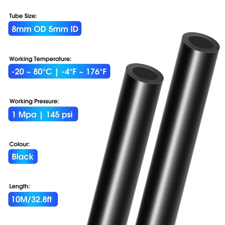 5/16 inch Polyurethane PU Air Hose Pipe Tube Kit, Length: 10m - In Car by buy2fix | Online Shopping UK | buy2fix