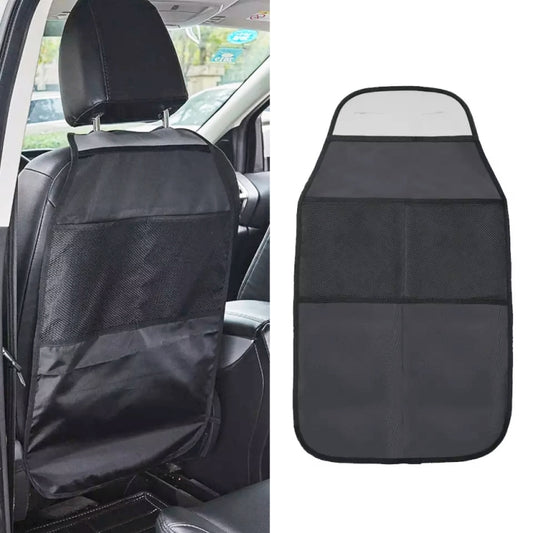 2pcs Car Rear Seat Protection Children Anti-kick Pad with Storage Bags Seat Back Anti-dirty Pad - In Car by buy2fix | Online Shopping UK | buy2fix