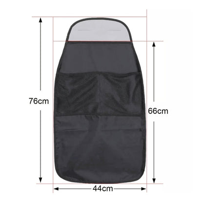 2pcs Car Rear Seat Protection Children Anti-kick Pad with Storage Bags Seat Back Anti-dirty Pad - In Car by buy2fix | Online Shopping UK | buy2fix