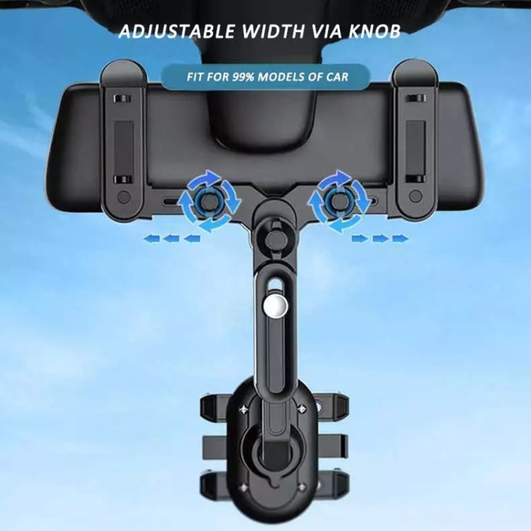 Snap-on Rearview Mirror Car Phone Holder In-Car Navigation Bracket - In Car by buy2fix | Online Shopping UK | buy2fix