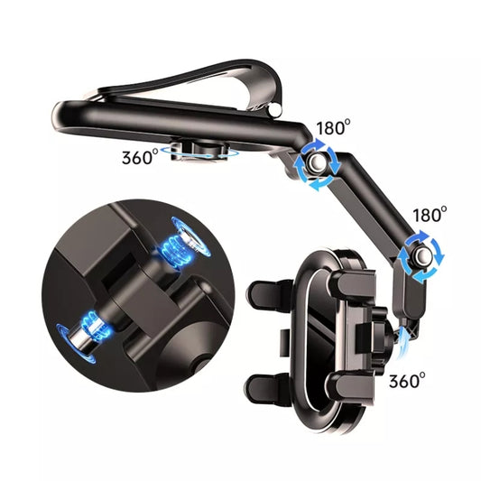 Multifunctional Car Sun Visor Rear Seat Mobile Phone Holder (Black) by buy2fix