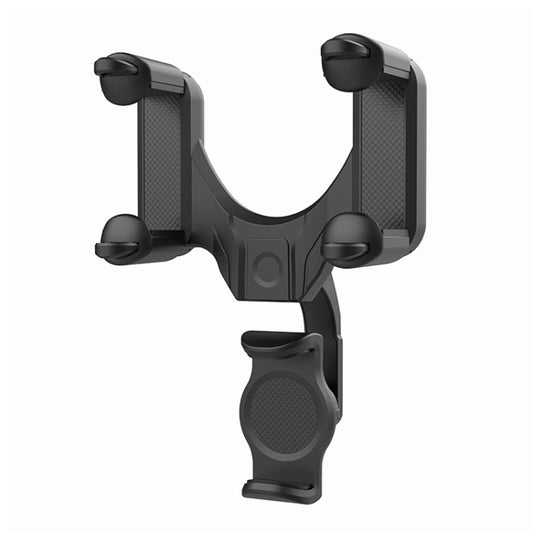 Car Rear Mirror Navigation Phone Holder (Black) - In Car by buy2fix | Online Shopping UK | buy2fix