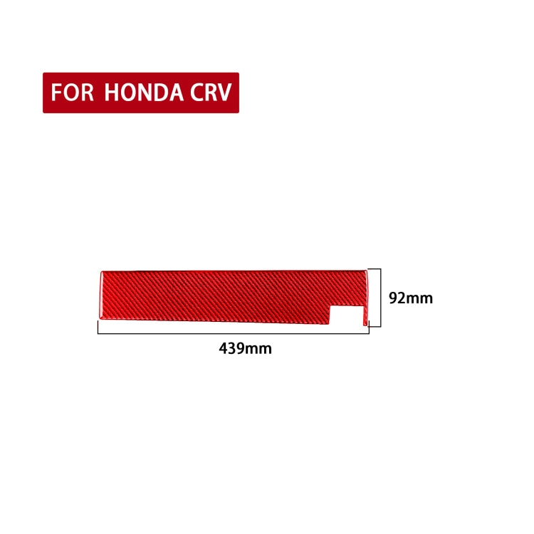 For Honda CRV 2007-2011 Carbon Fiber Car Co-pilot Glove Box Panel Decorative Sticker,Right Drive (Red) - In Car by buy2fix | Online Shopping UK | buy2fix