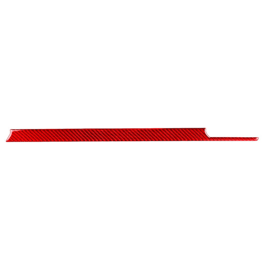 For Honda CRV 2007-2011 Carbon Fiber Car Co-pilot Center Control Trim Decorative Sticker,Left Drive (Red) by buy2fix