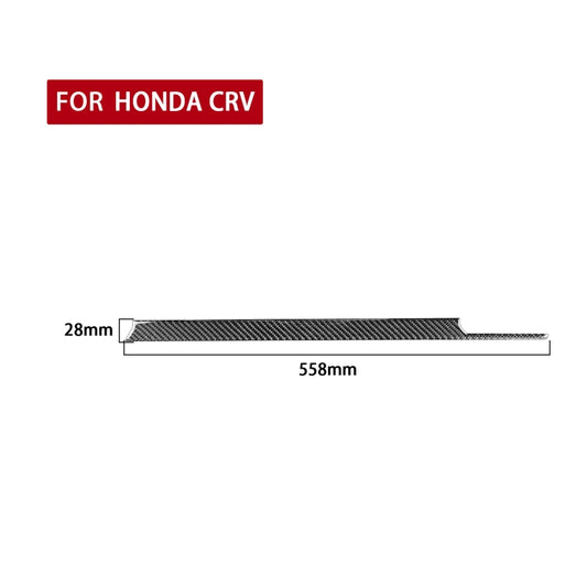 For Honda CRV 2007-2011 Carbon Fiber Car Co-pilot Center Control Trim Decorative Sticker,Left Drive (Red) by buy2fix