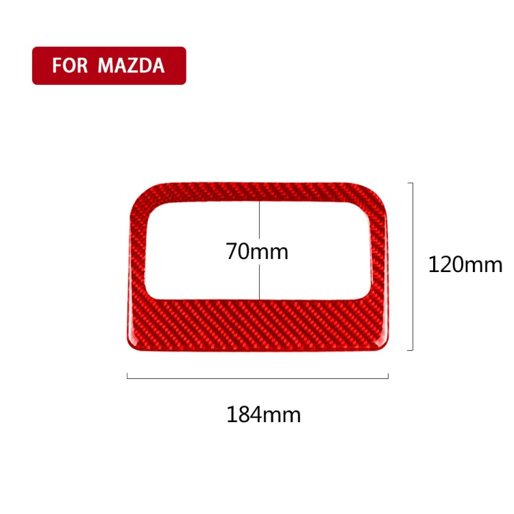 Car Carbon Fiber Rear Air Outlet Decorative Sticker for Mazda CX-5 2017-2018, Left and Right Drive (Red) - In Car by buy2fix | Online Shopping UK | buy2fix