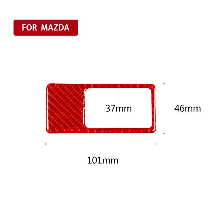 Car Carbon Fiber Headlight Decorative Sticker for Mazda CX-5 2017-2018, Left and Right Drive (Red) - In Car by buy2fix | Online Shopping UK | buy2fix