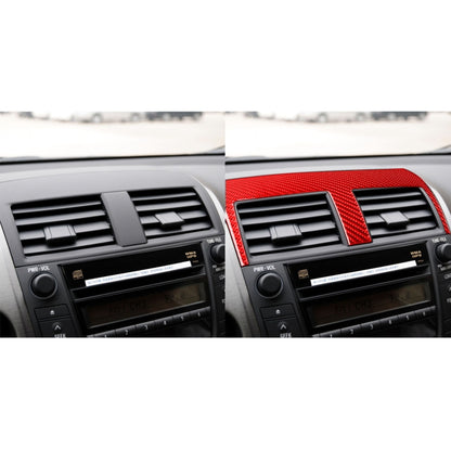 Car Carbon Fiber Inside Central Control Air Outlet Decorative Sticker for Toyota RAV4 2006-2013, Left and Right Drive (Red) - In Car by buy2fix | Online Shopping UK | buy2fix