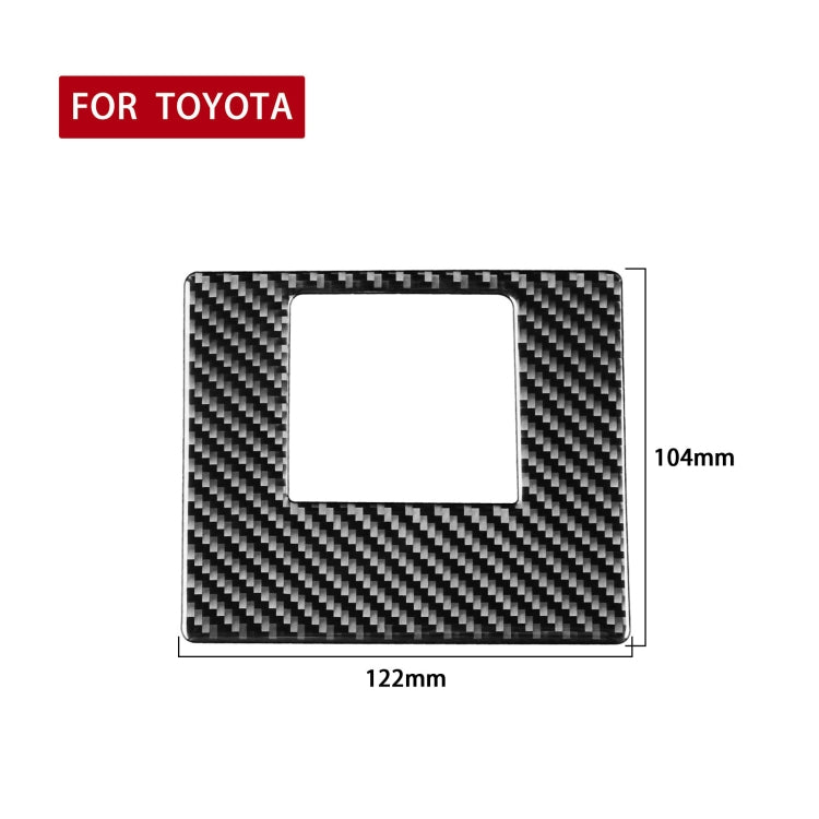 Car Carbon Fiber Driver Left Storage Cover Decorative Sticker for Toyota Highlander 2014-2019, Left Drive - In Car by buy2fix | Online Shopping UK | buy2fix