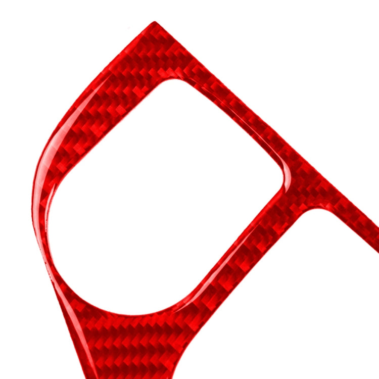 Car Carbon Fiber Gear Panel Decorative Sticker for Infiniti Q50 2014-2020, Right Drive (Red) - In Car by buy2fix | Online Shopping UK | buy2fix