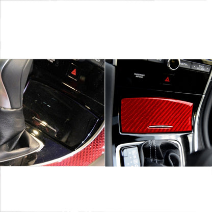 Car Carbon Fiber Gear Panel Ashtray Decorative Sticker for Infiniti Q50 2014-2020, Left and Right Drive (Red) by buy2fix