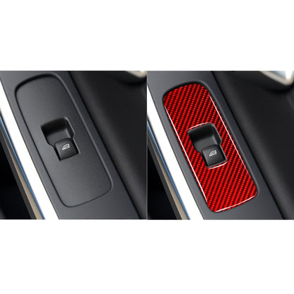 Car Window Lift Button Decorative Sticker for Volvo V60 2010-2017, Left Drive (Red) - In Car by buy2fix | Online Shopping UK | buy2fix