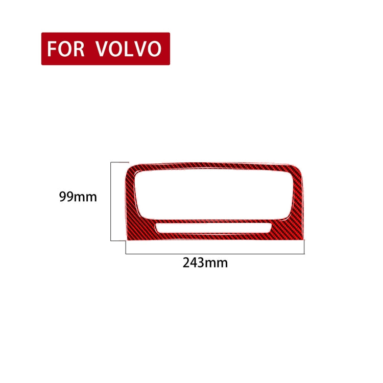 Car Central Control Air Outlet Decorative Sticker for Volvo V60 2010-2017, Left and Right Drive(Red) - In Car by buy2fix | Online Shopping UK | buy2fix