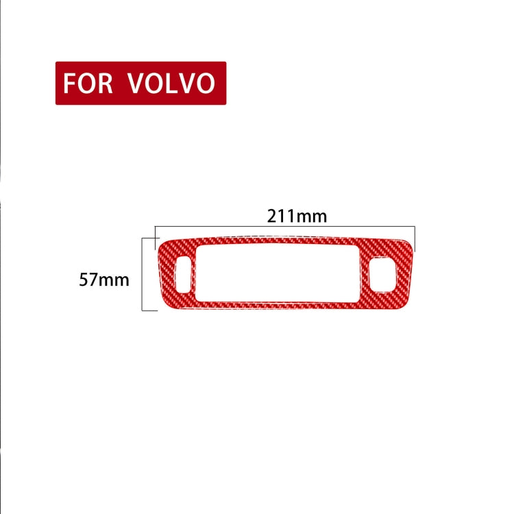 Car Central Control Lower Air Outlet Decorative Sticker for Volvo V60 2010-2017, Left Drive(Red) - In Car by buy2fix | Online Shopping UK | buy2fix