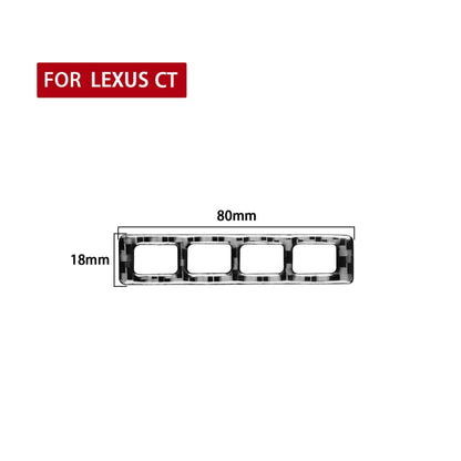 Car Seat Adjustment Panel Decorative Sticker for Lexus CT 2011-2017, Left and Right Drive - In Car by buy2fix | Online Shopping UK | buy2fix