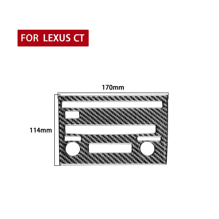 Car Carbon Fiber CD Panel C Decorative Sticker for Lexus CT 2011-2017, Left Drive - In Car by buy2fix | Online Shopping UK | buy2fix