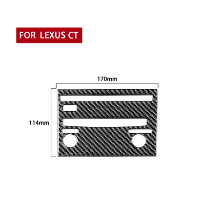 Car Carbon Fiber CD Panel B Decorative Sticker for Lexus CT 2011-2017, Left Drive - In Car by buy2fix | Online Shopping UK | buy2fix