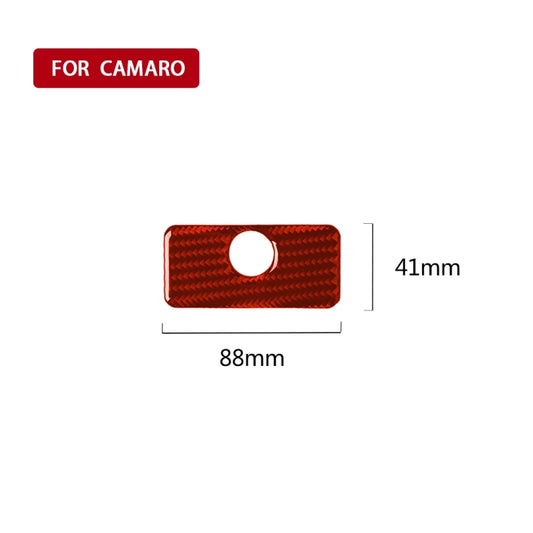 Car Carbon Fiber Glove Box Decorative Sticker for Chevrolet Camaro 2017-2019, Left and Right Drive Universal (Red) by buy2fix