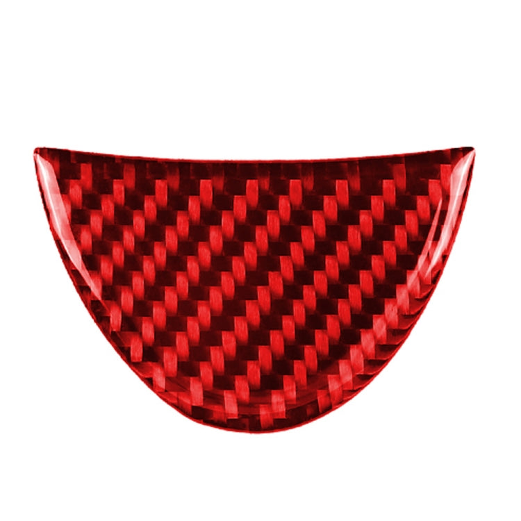 Car Carbon Fiber Steering Wheel Decorative Sticker for BMW Mini, Left and Right Drive Universal (Red) by buy2fix