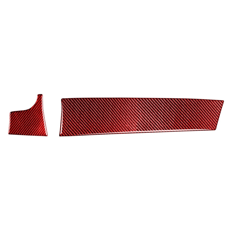 Car Carbon Fiber Central Control Instrument Decorative Sticker for Porsche Panamera, Left Drive (Red) by buy2fix