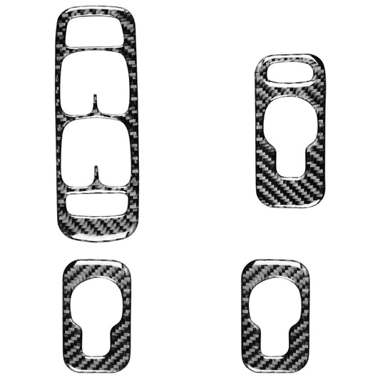 Car Carbon Fiber Window Lift A Decorative Sticker for Volvo XC90 2003-2007, Left Drive by buy2fix