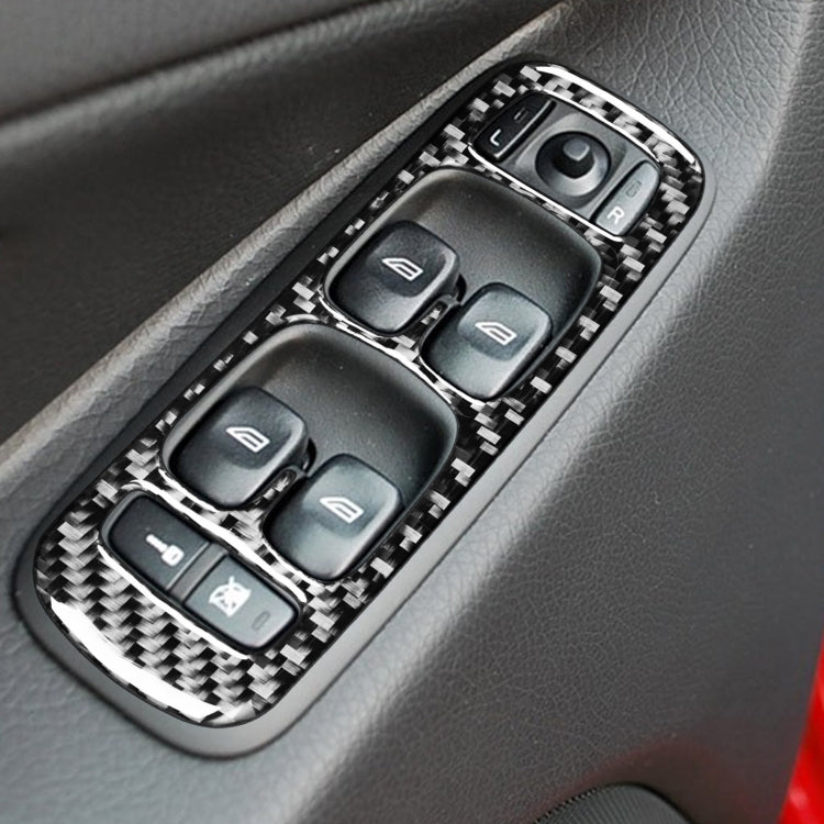 Car Carbon Fiber Window Lift A Decorative Sticker for Volvo XC90 2003-2007, Left Drive by buy2fix