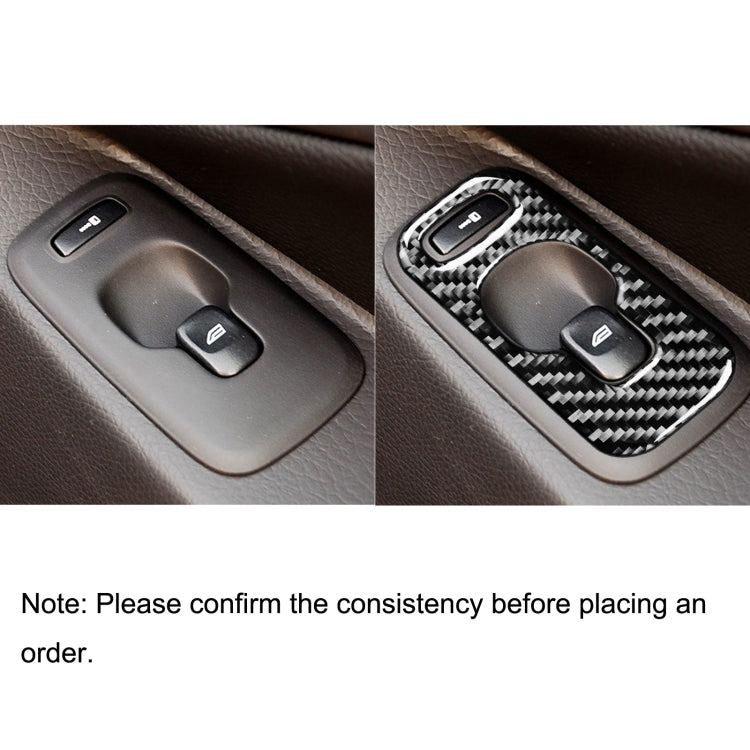 Car Carbon Fiber Window Lift A Decorative Sticker for Volvo XC90 2003-2007, Left Drive by buy2fix