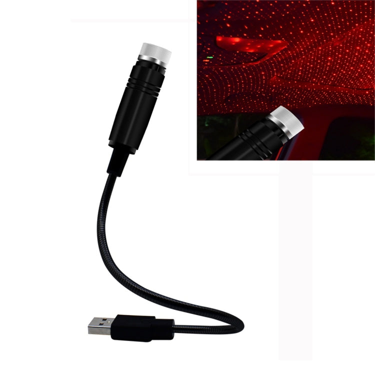 Car USB Star Dome Projector Hose Light, Constantly Bright Version(Red) by buy2fix