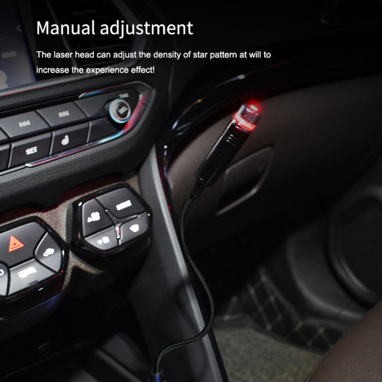 Car USB Star Dome Projector Hose Light, Constantly Bright Version(Red) by buy2fix