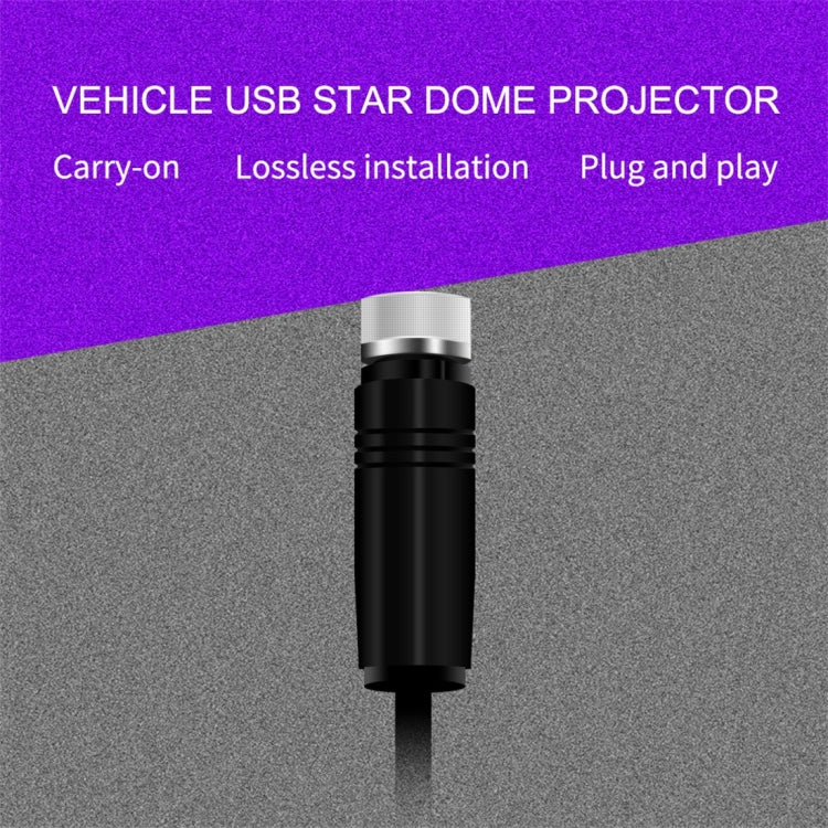 Car USB Star Dome Projector Hose Light, Constantly Bright Version(Red) by buy2fix