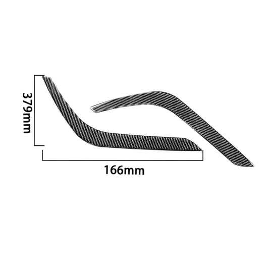 2 PCS / Set Carbon Fiber Car Headlight Eyebrow Decorative Sticker for Toyota Tundra 2014-2018, Left Right Driving by buy2fix