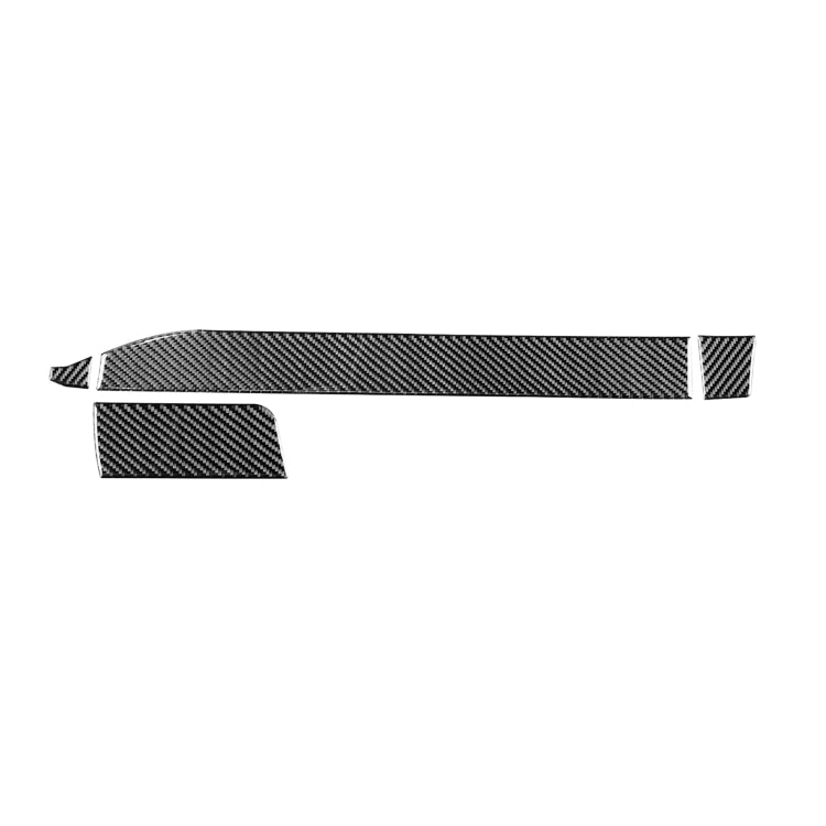 4 PCS / Set Carbon Fiber Car Center Console Decorative Sticker for Toyota 4Runner 2010-2020, Suitable for Left Driving by buy2fix