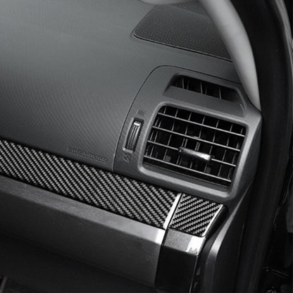 4 PCS / Set Carbon Fiber Car Center Console Decorative Sticker for Toyota 4Runner 2010-2020, Suitable for Left Driving by buy2fix