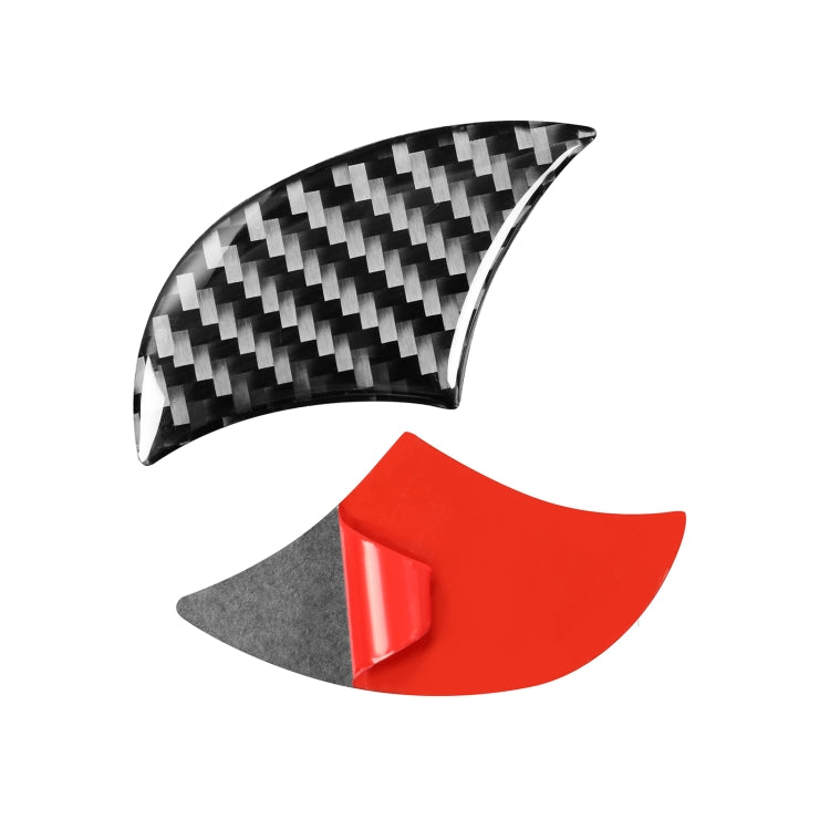 4 PCS / Set Carbon Fiber Car Front Middle Net Logo Decorative Sticker for Toyota 4Runner 2010-2020 by buy2fix