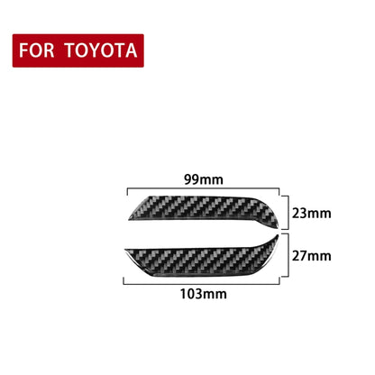 2 PCS / Set Carbon Fiber Car Instrument Both Sides Decorative Sticker for Toyota 4Runner 2010-2020 - In Car by buy2fix | Online Shopping UK | buy2fix