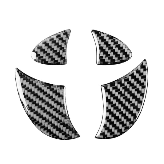 4 PCS / Set Carbon Fiber Car Tailgate Logo Decorative Sticker for Toyota 4Runner 2010-2020 by buy2fix