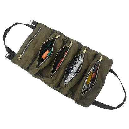Car Auto Multi-function Canvas Storage Bag Portable Tool Bag Hanging Pocket Bag (Army Green) by buy2fix