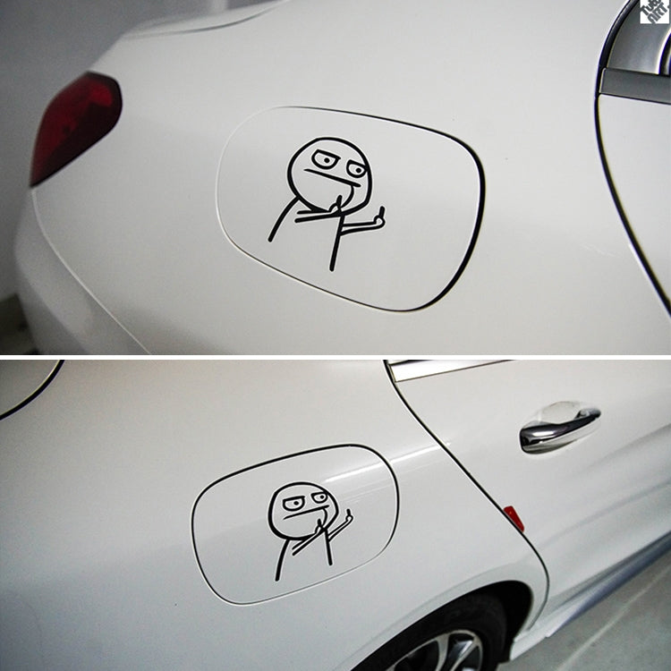 Car Cartoon Personality Decorative Sticker(Black) by buy2fix