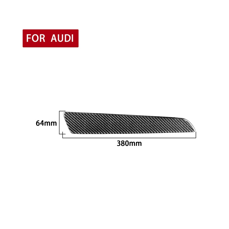 Carbon Fiber Car Co-pilot Trim Decorative Sticker for Audi Q3 2013-2018,Left Drive - In Car by buy2fix | Online Shopping UK | buy2fix