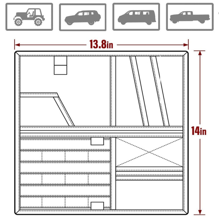 Car Sun Visor Storage Bag Glasses Frame Bill Clip (Army Green) - In Car by buy2fix | Online Shopping UK | buy2fix
