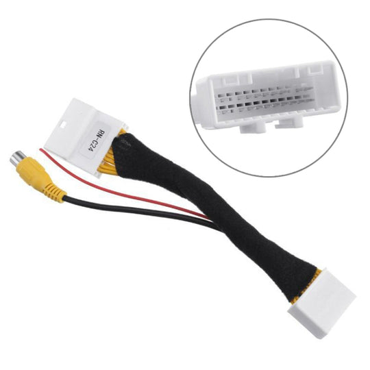 For Renault Car 24Pin Video Input Switch Reverse Parking Camera RCA Adapter Cable