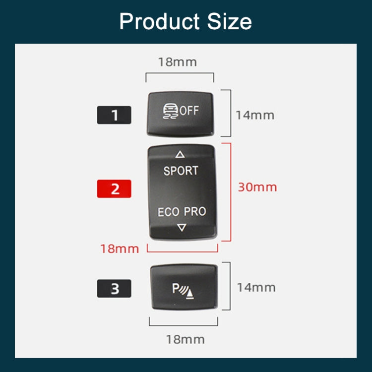 For BMW 3 Series Left Driving Car Central Control Multi-function ESP Button 6131 9252 912(Red) - In Car by buy2fix | Online Shopping UK | buy2fix