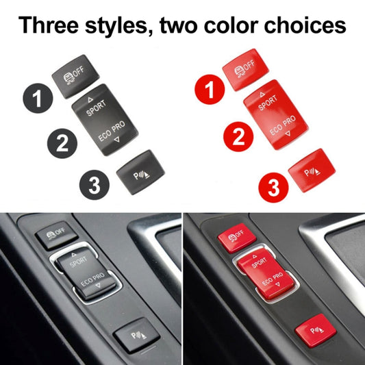 For BMW 3 Series Left Driving Car Central Control Multi-function Sport Button 6131 9252 912(Black) by buy2fix