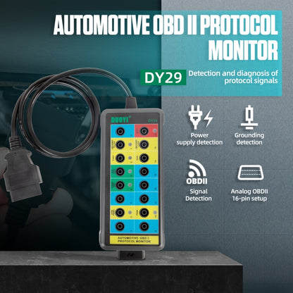 DUOYI DY29 Car OBD2 Diagnostic Protocol Detector Tester - In Car by buy2fix | Online Shopping UK | buy2fix