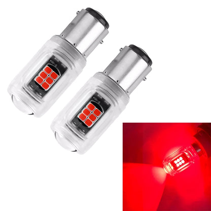 2pcs 1157 DC12V / 2.16W / 0.18A / 480LM Car LED Brake Light (Red Light) - In Car by buy2fix | Online Shopping UK | buy2fix