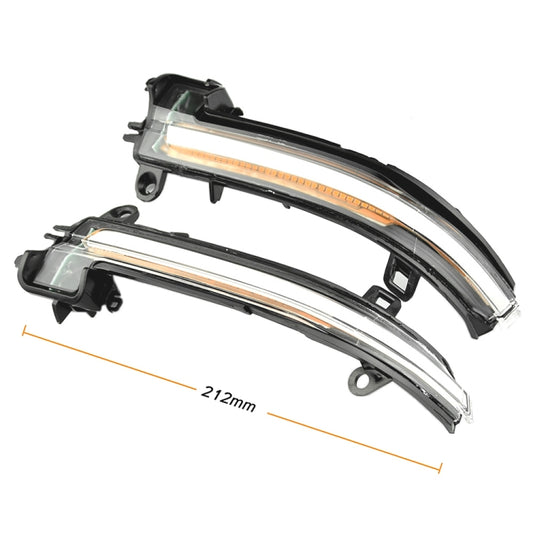 1 Pair For BMW 3 Series F20 Car Dynamic LED Turn Signal Light Rearview Mirror Flasher Water Blinker (Transparent) by buy2fix