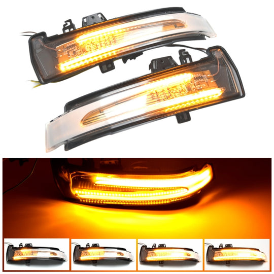 1 paire pour Mercedes-Benz Classe A W176 2013-2017 Voiture Dynamique Clignotant LED Rétroviseur Clignotant Clignotant D'eau (Transparent)