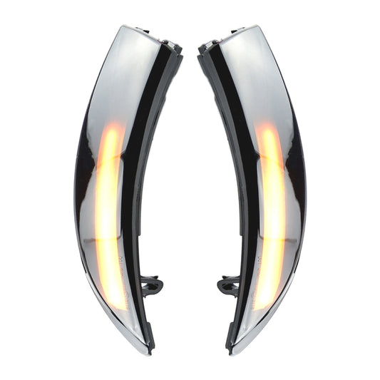 1 Pair For Ford Fiesta 2008-2017 Car Dynamic LED Turn Signal Light Rearview Mirror Flasher Water Blinker (Transparent Black) by buy2fix