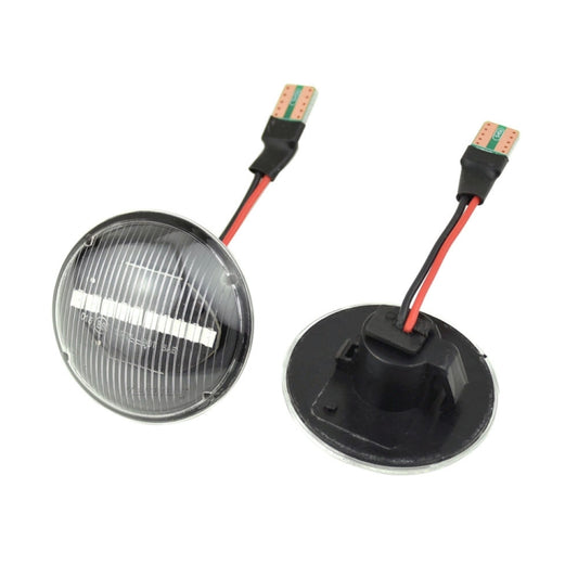 2pcs For Land Rover Range Rover L322 2002-2012 Car Dynamic LED Fender Side Light (Transparent) by buy2fix