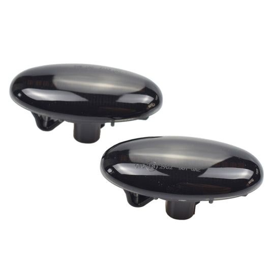 2pcs For Mazda 2 DY 2003-2007 Car Dynamic LED Fender Side Light (Transparent Black) by buy2fix